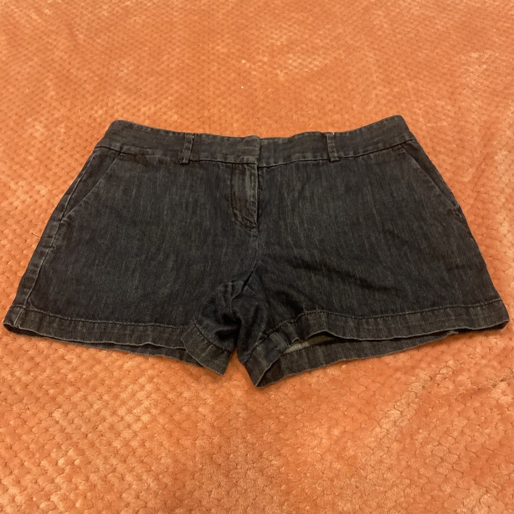 Ann Taylor Loft Jean Shorts Blue Denim 100% Cotton Women's Size 8